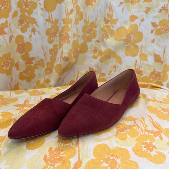 Madewell Shoes - Madewell Maroon Flats